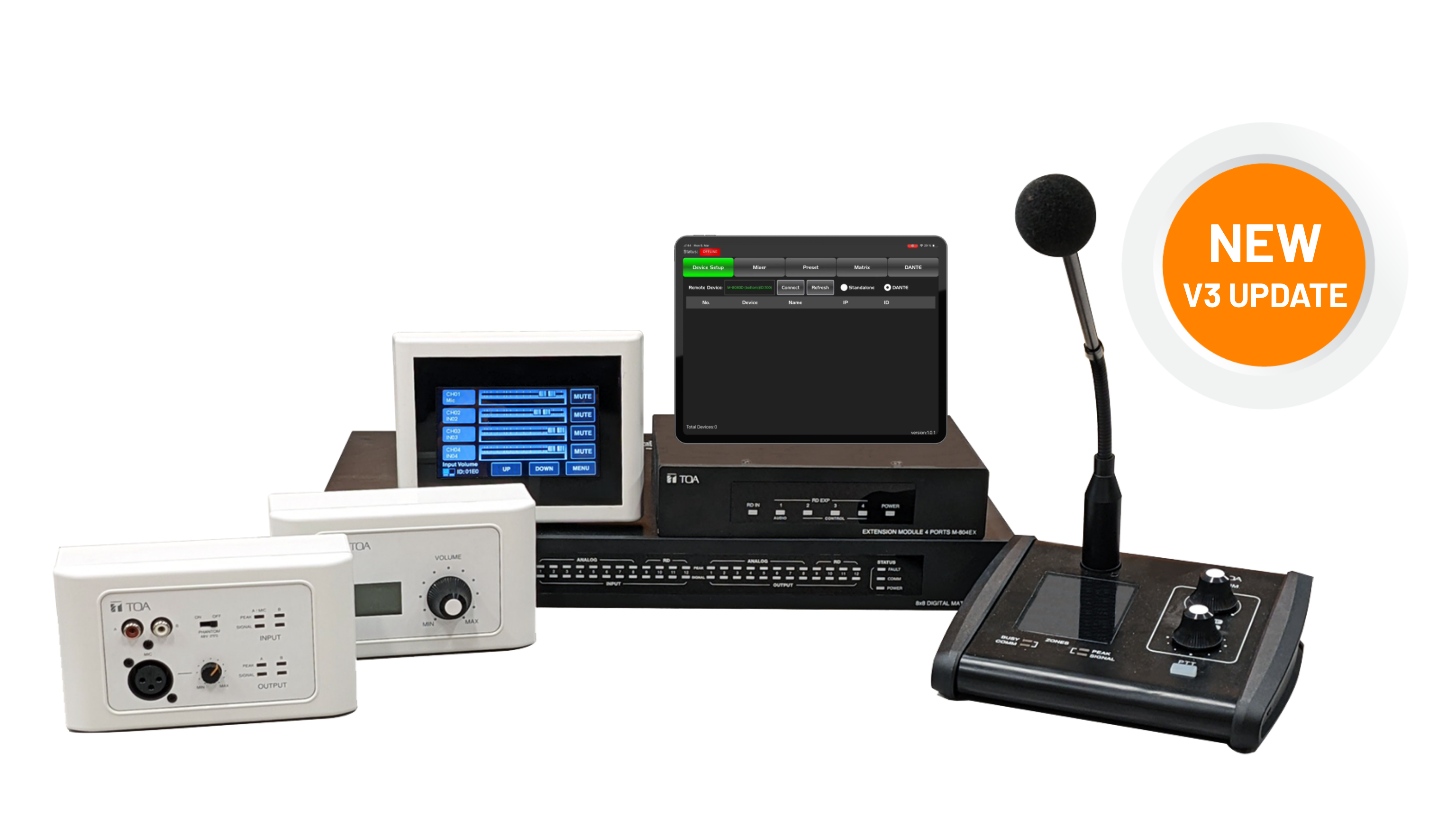 M-8080D Digital Matrix Mixer System | Products | TOA Canada